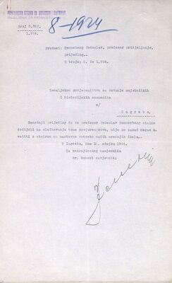 Većeslav Henneberg, zaposlenje u Zemaljskom povjerenstvu