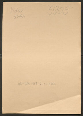 Vidas, Anđelo. Policijski karton