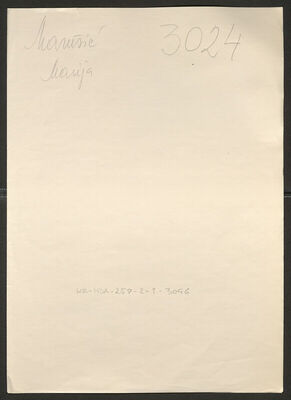 Marušić, Marija rođ. Uzelac, 23.1.1913. Policijski karton