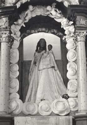 Orišje (Bosiljevo) - Crkva Uznesenja Blažene Djevice Marije, Madona s djetetom na glavnom oltaru