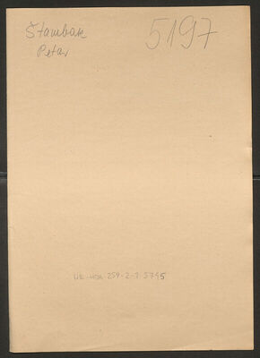 Štambak, Petar, 19.10.1910. Policijski karton