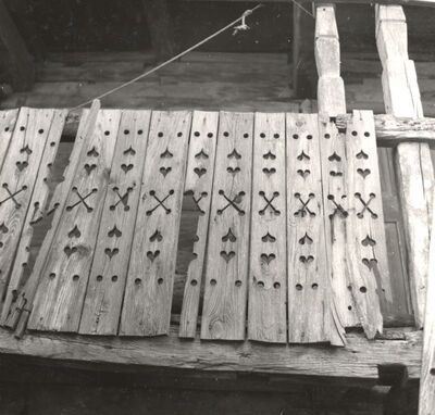 Novo Čiče - Tradicijska kuća, detalj ograde trijema