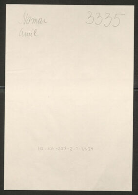 Namar, Emil, 21.1.1919. Policijski karton