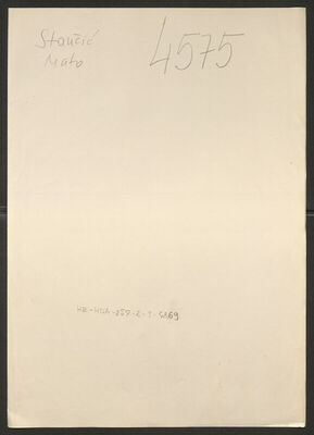 Stančić, Mato, 20.5.1910. Policijski karton