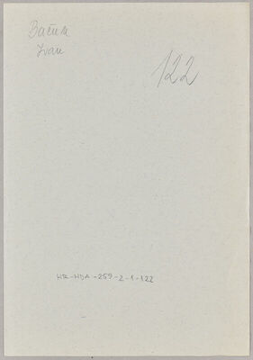 Bačun, Ivan, 29.4.1921. Policijski karton