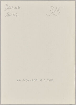 Bereson, Miron, 13.9.1895. Policijski karton