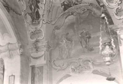 Komin - Crkva sv. Tri kralja, zidne slike