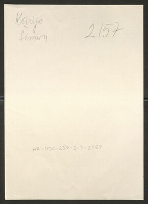 Karijo, Šimun, 5.5.1922. Policijski karton