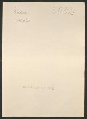 Škare, Stanko, 1900. Policijski karton