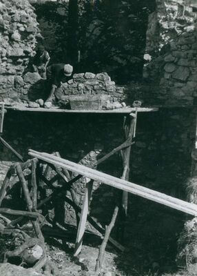 Zelingrad - Stari grad Zelingrad, unutarnji dio sjeveroistočnog zida