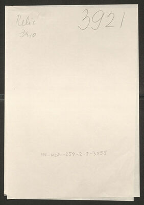 Relić, Đuro, 25.5.1899. Policijski karton