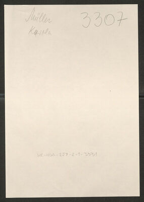 Müller, Karola rođ. Lichtenstern, 2.8.1893. Policijski karton