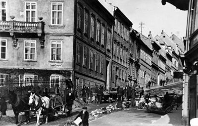 Zagreb (Mesnička ulica) - Popločavanje ulice