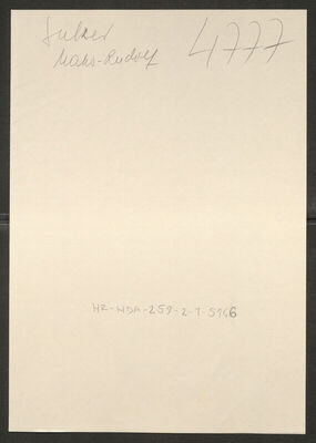 Sulzer, Maks- Rudolf, 23.10.1883. Policijski karton