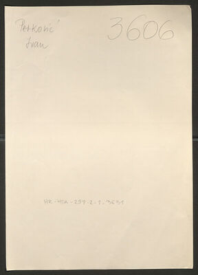 Perković, Ivan, 5.7.1910. Policijski karton