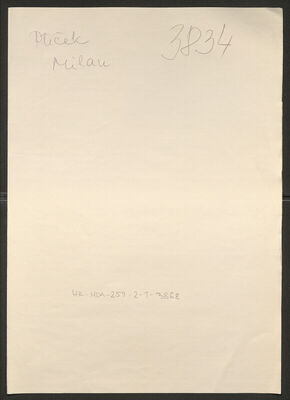 Ptiček, Milan, 7.10.1919. Policijski karton