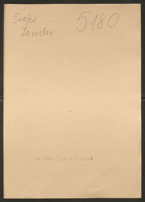 Šrajer, Lavoslav, 1905. Policijski karton