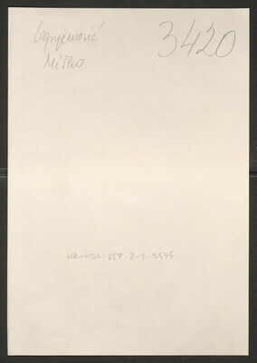 Ognjenović, Miško, 13.2.1900. Policijski karton