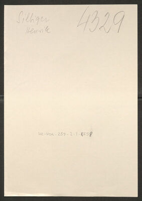 Silbiger, Henrik, 16.10.1880. Policijski karton