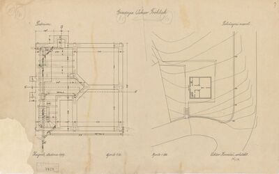 Vila Fröchlich, tlocrt/položajni nacrt