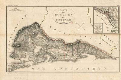 Carte des Bouches de Cattaro 1808.