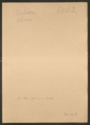 Vlahović, Velimir, 2.9.1914. Policijski karton