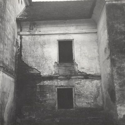 Dugo Selo - Dvorac Drašković, detalj dvorišnog pročelja