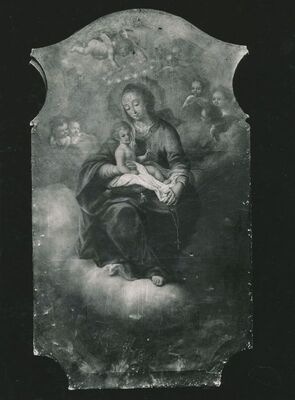 Karlovac - Franjevački samostan, slika Bogorodica s Isusom i anđelima