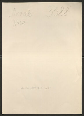 Novak, Vinko, 1.4.1914. Policijski karton