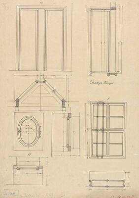 Vila Frangeš, stolarske radnje/vrata i prozori