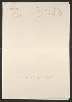 Mužar, Stjepan, 8.9.1914. Policijski karton