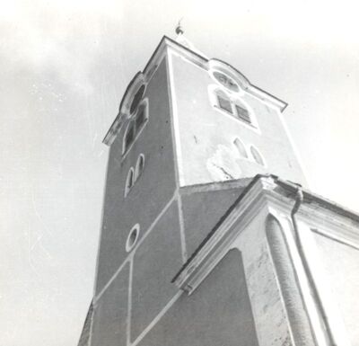 Sveti Ivan Zelina - Crkva sv. Ivana Krstitelja, jugozapadna strana zvonika