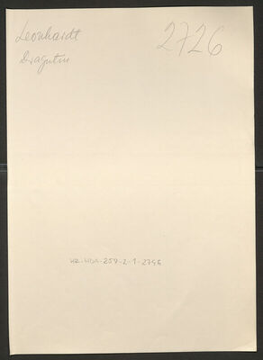 Leonhard, Dragutin, 25.6.1898. Policijski karton