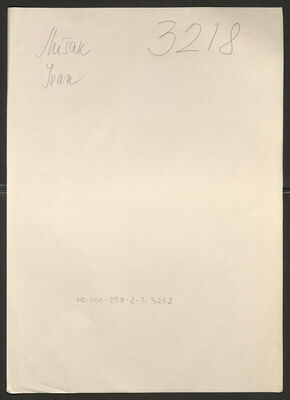 Mišak, Ivan, 24.6.1908. Policijski karton