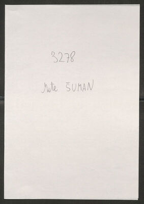 Šuman, Mato, 20.12.1909. Policijski karton