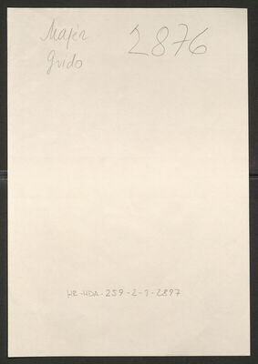 Majer, Guido, 1924. Policijski karton