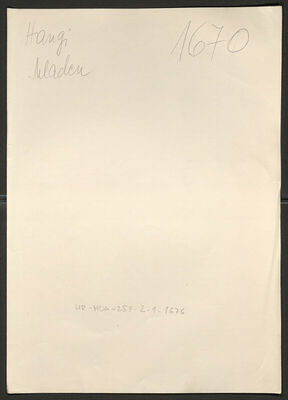 Hangi, Mladen, 4.1.1922. Policijski karton