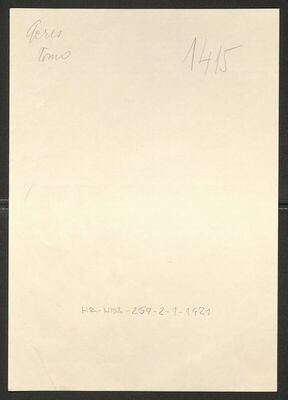 Geres, Tomo, 13.9.1887. Policijski karton