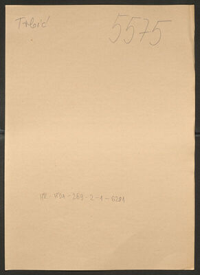 Trbić (Tribić). Policijski karton