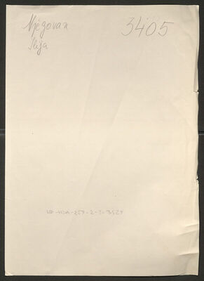 Njegovan, Ilija, 1889. Policijski karton