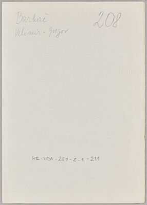 Barkač, Velimir-Gregor, 2.7.1902. Policijski karton