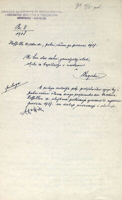 dr. Viktor Hoffiller, putni račun za prosinac 1917.