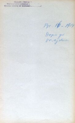 Dopis gradu Varaždinu