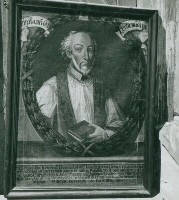 Vrbovec - Crkva sv. Vida, portret župnika