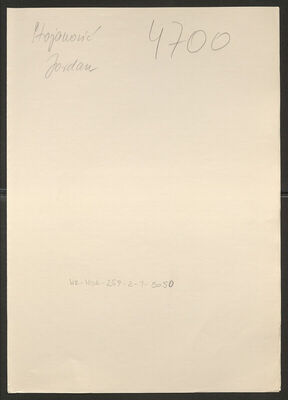 Stojanović, Jordan, 21 godina. Policijski karton