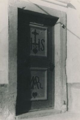 Krapina - Franjevački samostan, detalj, vrata