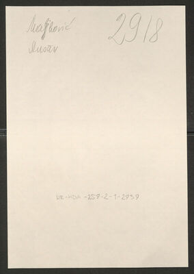 Maljković, Dušan, 1898. Policijski karton