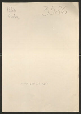 Pelin, Anton, 1912. Policijski karton