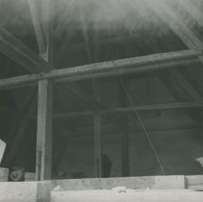 Lepoglava - Župna crkva, zapadno pročelje, detalj krovišta