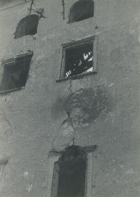 Ivanec - Stari grad, glavna kula, pročelje